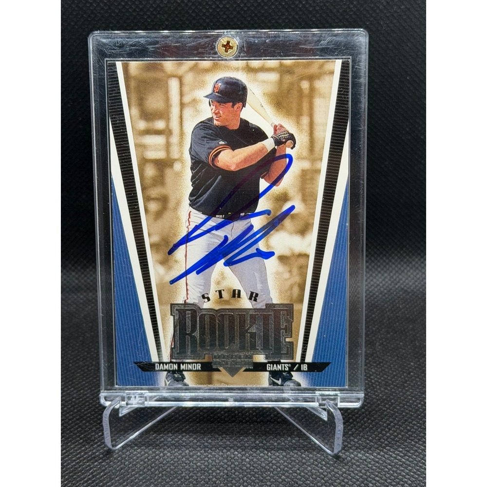 1999 Upper Deck Damon Minor Star Rookie Signed Autograph Card 275 SF Giants